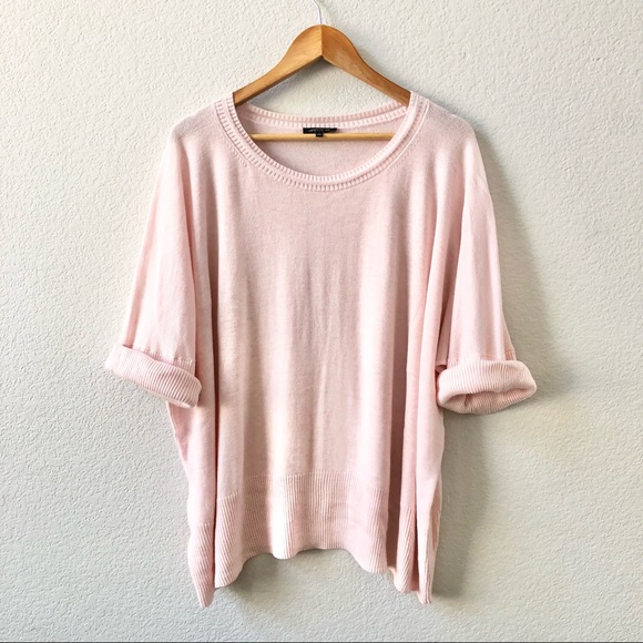 Lafayette 148 New York Tops - Lafayette 148 Knit Oversize Tunic Sweater Size Large Pink Women's